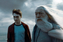 Harry Potter a Albus Dumbledore.