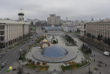 Námestie nezávislosti v Kyjeve.FOTO TASR/AP

