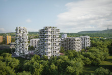 Takto by mali vyzerať nové etapy polyfunkčného komplexu Čerešne Living. FOTO: Architekti Šebo Lichý
