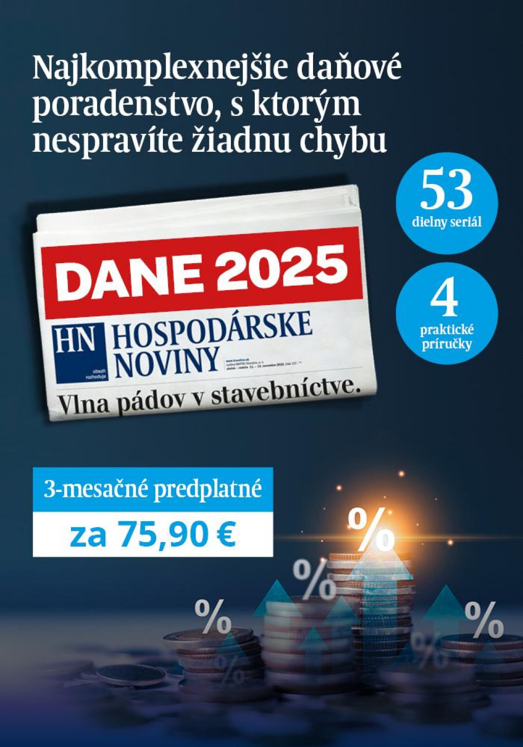 DANE 2025 - 3-mesačné predplatné Hospodárskych novín