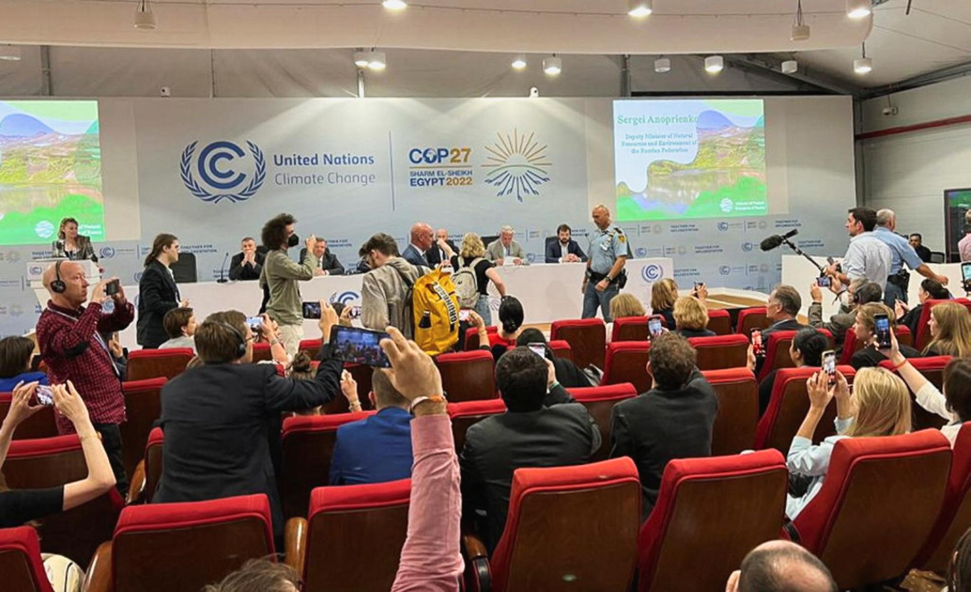 Európski predstavitelia počas prejavu ruského delegáta na klimatickom summite opustili sálu