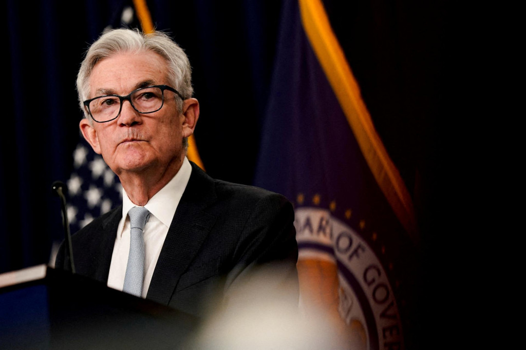 Fed na jeho poslednom zasadnutí zvýšil úrokové sadzby o 75 bázických bodov na cieľovú sadzbu 3,75 % až 4 %. FOTO: Reuters