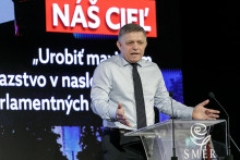 Robert Fico na zjazde potvrdil, že strana sa radikalizuje. FOTO: TASR/D. Veselý
