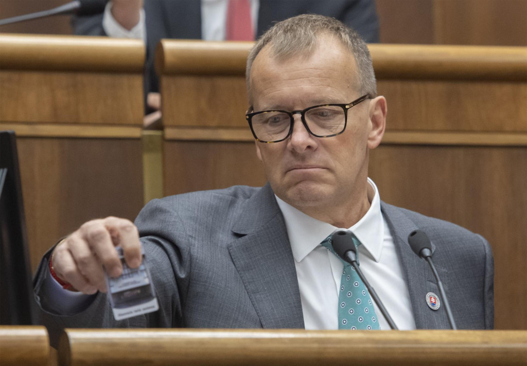 Predseda parlamentu a &scaron;&eacute;f hnutia Sme rodina Boris Koll&aacute;r. FOTO: TASR/Martin Baumann