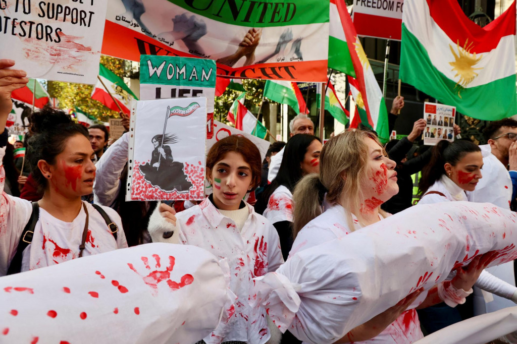 Protesty v Iráne. FOTO: Reuters