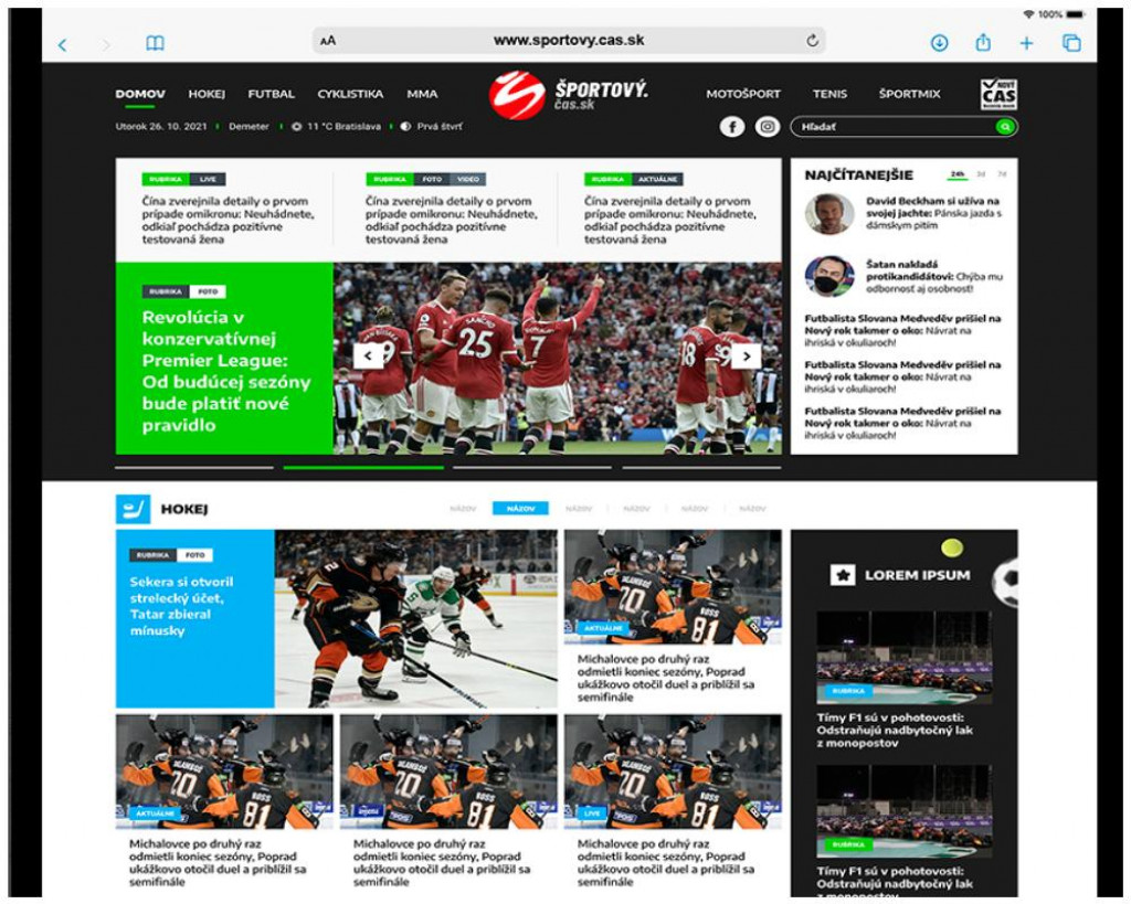 Nový športový web štartuje zároveň s MS vo futbale.