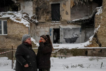 Zničená budova na Ukrajine, ilustračný obrázok. FOTO: Reuters