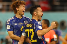 Japonskí futbalisti sa na svetovom šampionáte postarali o ďalšiu senzáciu. FOTO: Reuters