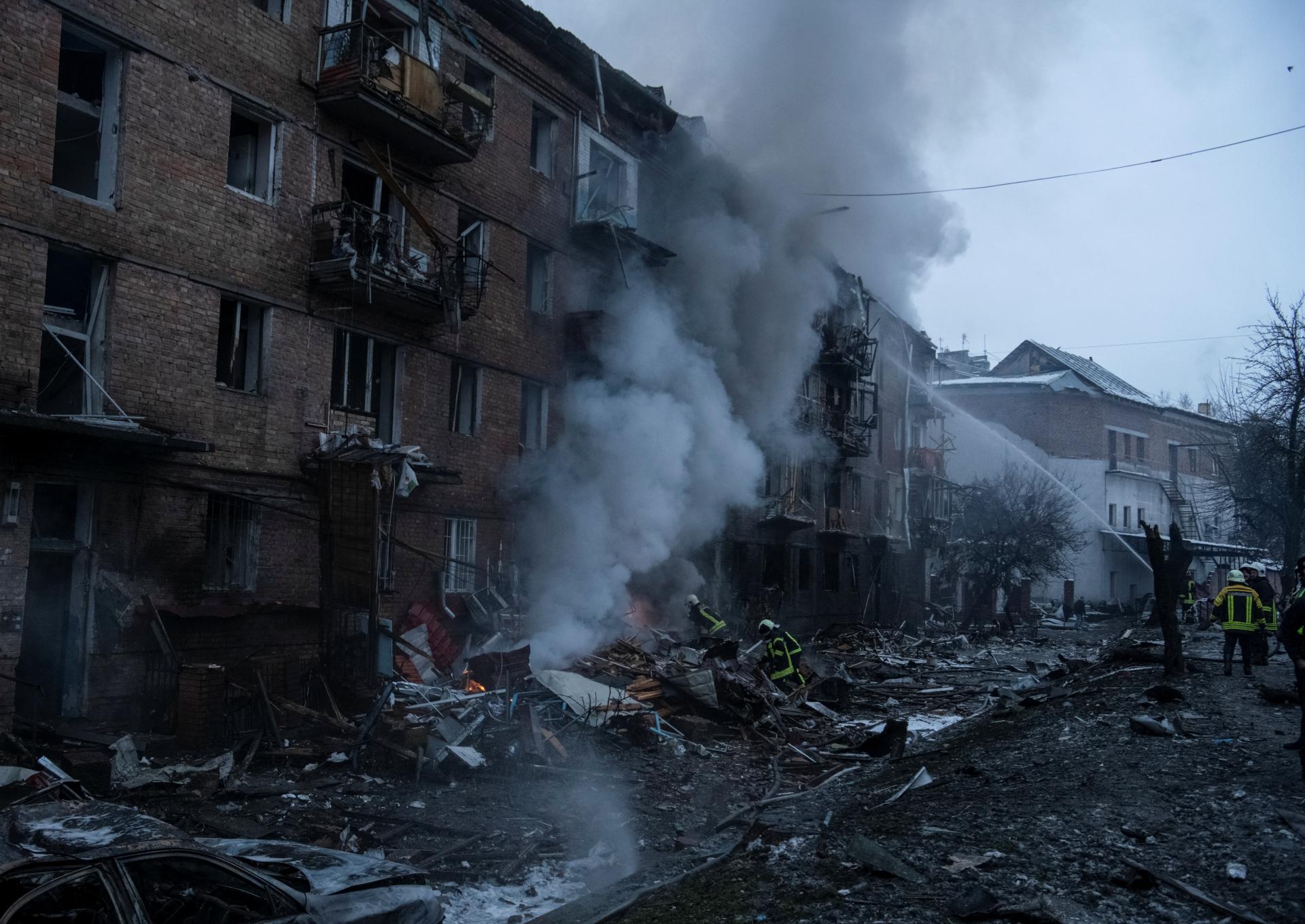 Kremeľ: Na Kyjev sme neútočili, škody spôsobili zahraničné a ukrajinské rakety protivzdušnej obrany