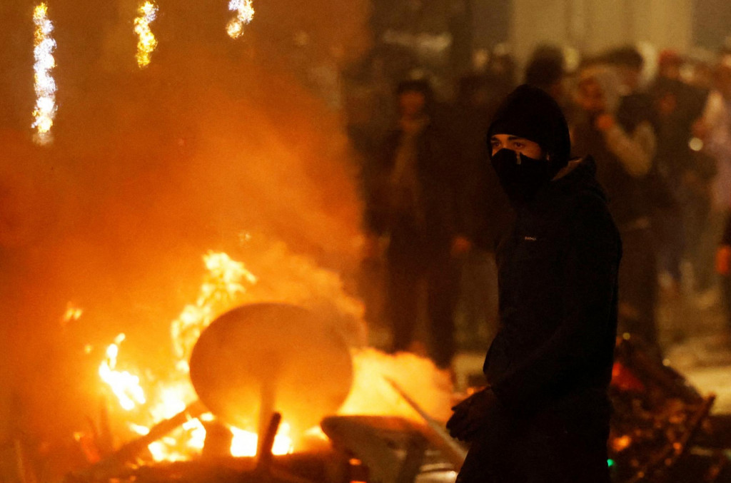 Nepokoje v uliciach Bruselu. FOTO: Reuters