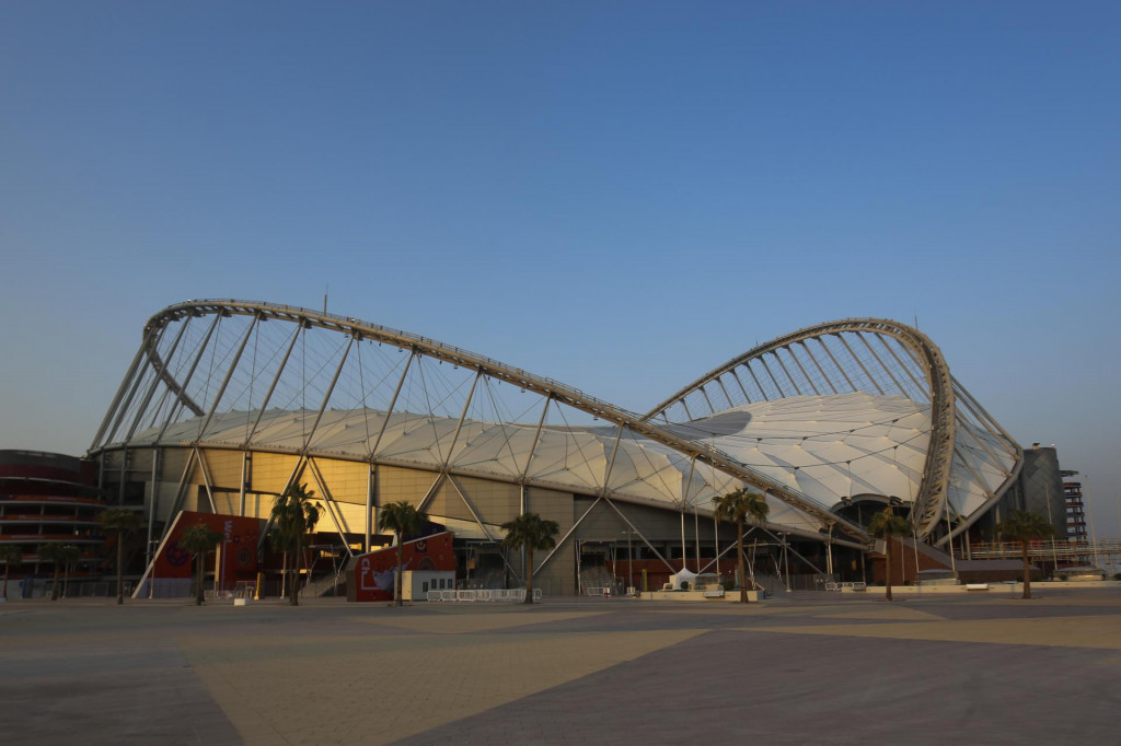 Medzinárodný futbalový štadión emira Chalífu ibn Hamada as-Sáního v Dauhe. FOTO: TASR/AP
