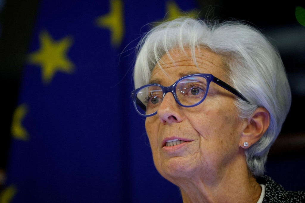 Šéfka Európskej centrálnej banky (ECB) Christine Lagardeová. FOTO: Reuters
