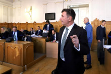Bývalý riaditeľ Finančnej správy František Imrecze na Špecializovanom trestnom súde v Banskej Bystrici. FOTO: TASR/Ján Krošlák