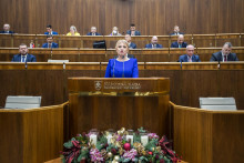 Prezidentka Zuzana Čaputová vystupuje so správou o stave Slovenskej republiky. FOTO:TASR/Jaroslav Novák