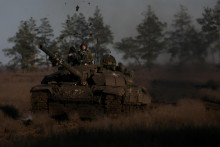 Tank ukrajinskej armády. FOTO: Reuters