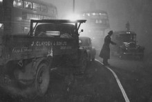 Veľký smog v Londýne v decembri 1952. FOTO: Flickr