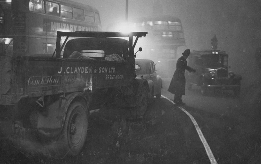 Veľký smog v Londýne v decembri 1952. FOTO: Flickr