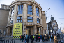 Nedávno protestovali univerzity za slobodné školstvo. FOTO: TASR/J. Novák