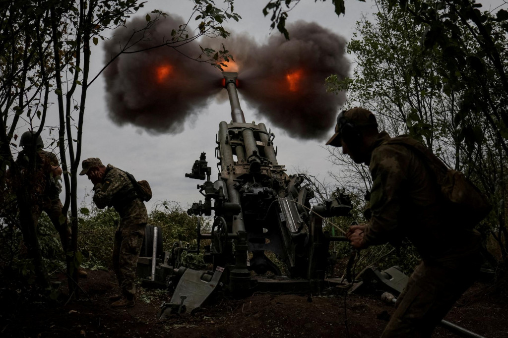Ukrajinskí vojaci v boji. FOTO: Reuters