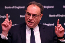 Guvernér Bank of England Andrew Bailey. FOTO: Reuters
