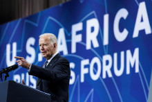 Americký prezident Joe Biden na americko-africkom obchodnom fóre. FOTO: Reuters