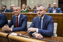 Richard Raši a Peter Pellegrini. FOTO: TASR/Jaroslav Novák