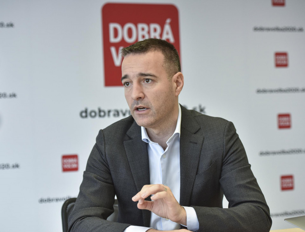 Predseda strany Dobrá voľba a Umiernení Tomáš Drucker. FOTO: TASR/Pavol Zachar