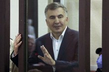 Väznený gruzínsky exprezident Michail Saakašvili. FOTO: TASR/AP