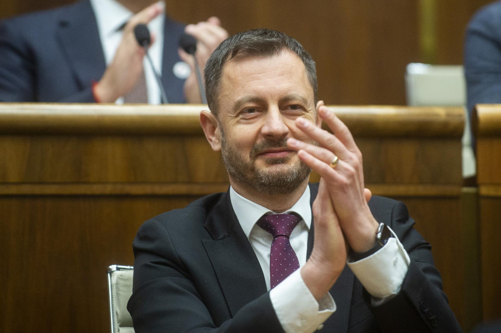 Dočasne poverený predseda vlády Eduard Heger. FOTO: TASR/Jakub Kotian