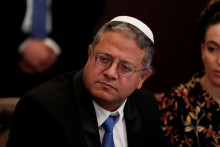 Izraelský minister Ben Gvir, ktorý je šéfom krajne pravicovej strany Židovská sila. V minulosti čelil obvineniam z rasizmu voči Arabom. FOTO: REUTERS