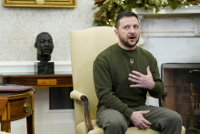 Ukrajinský prezident Volodymyr Zelenskyj. FOTO: TASR/AP