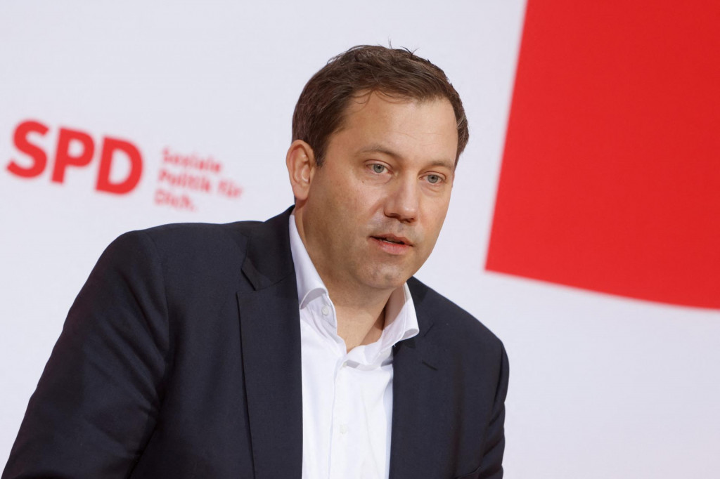 Spolupredseda Sociálnodemokratickej strany Lars Klingbeil. FOTO: Reuters