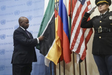 Mozambický veľvyslanec pri OSN Pedro Comissário Afonso. FOTO: TASR/AP
