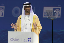 Generálny riaditeľ štátnej ropnej spoločnosti v Spojených arabských emirátoch Sultán Ahmad al-Džábir. FOTO: TASR/AP
