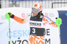 Na snímke slovenská lyžiarka Petra Vlhová. FOTO TASR/Martin Baumann