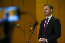 Dočasne poverený predseda vlády Eduard Heger. FOTO: TASR/Jakub Kotian