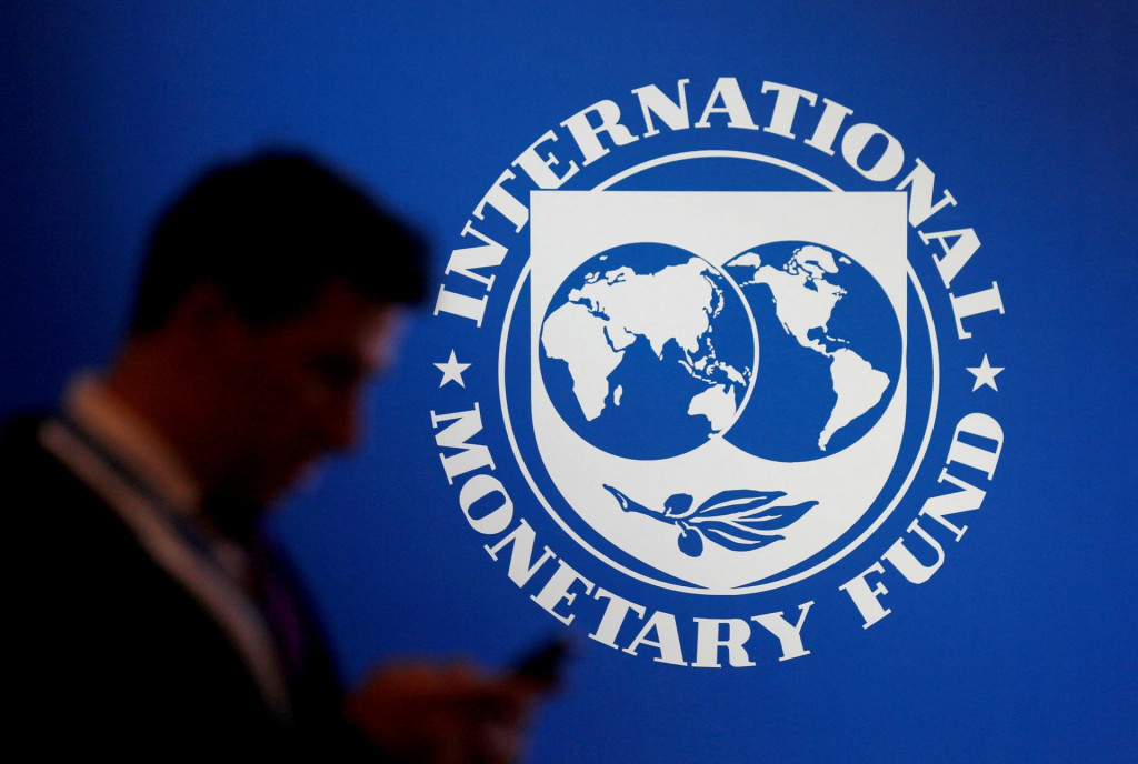 Logo MMF (IMF - International Monetary Fund. FOTO: REUTERS