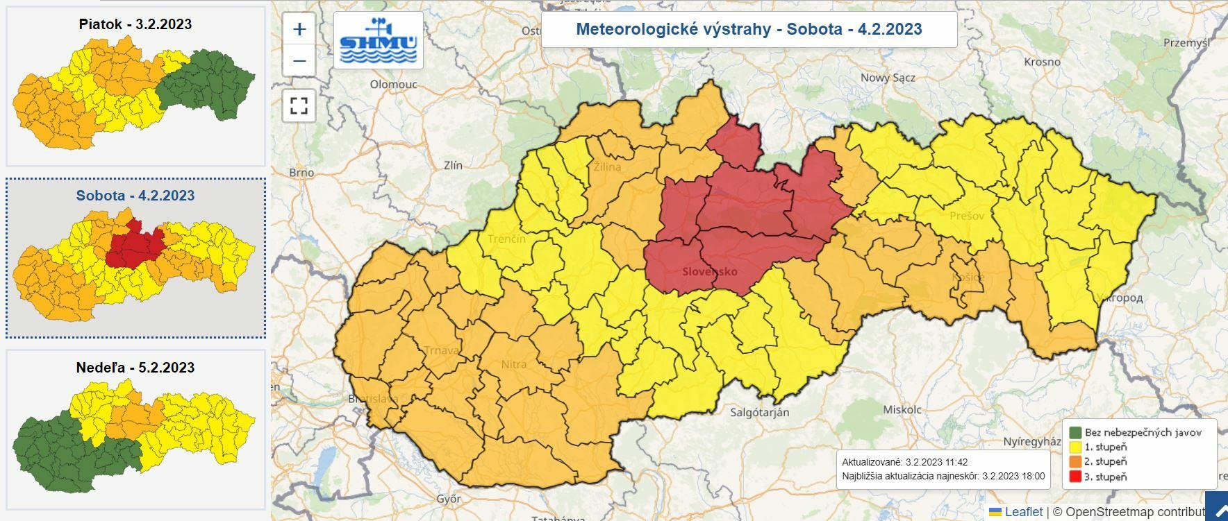Slovensko zasiahne extrémne počasie. Na horách hrozí mohutná víchrica, výstrahy vydali pre celú krajinu