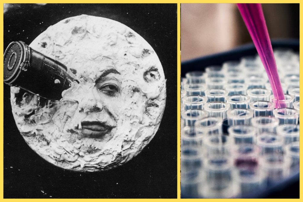 Film Cesta na Mesiac z roku 1902 vedci zakódovali do štruktúry DNA.