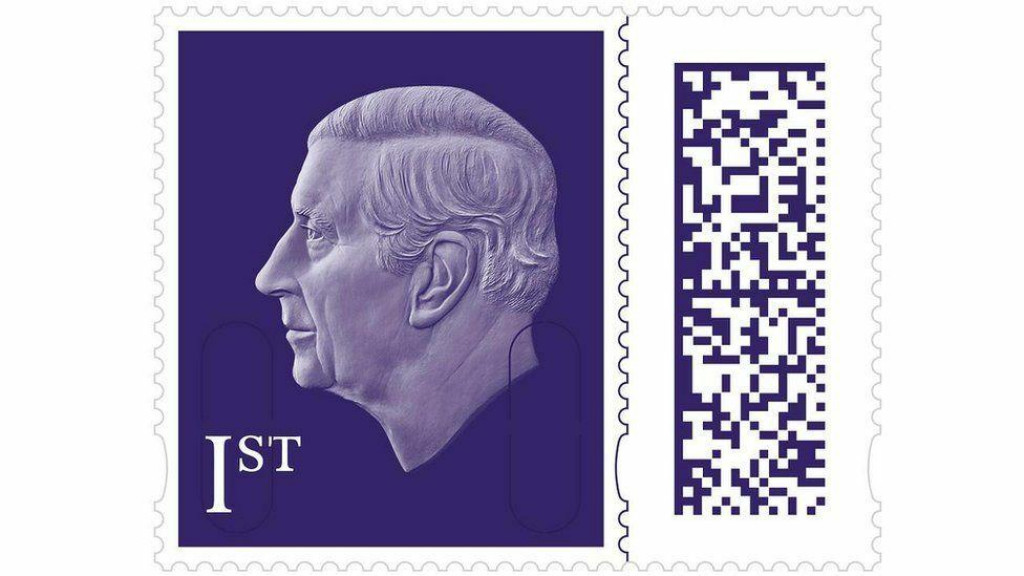 Podoba kráľa Karola III., ktorá sa má objaviť na nových britských známkach od 4. apríla. FOTO: BBC News