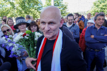 Bieloruský aktivista za ľudské práva Ales Bjaljacký. FOTO: Reuters