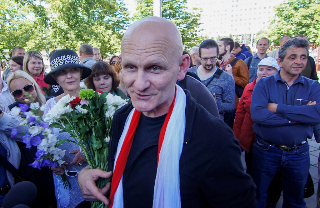 Bieloruský aktivista za ľudské práva Ales Bjaljacký. FOTO: Reuters