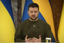 Ukrajinský prezident Volodymyr Zelenskyj. FOTO: TASR/AP