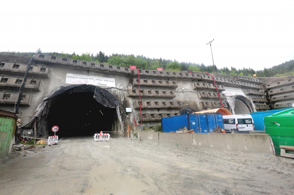 Výstavba tunela Višňové. FOTO: HN/Pavol Funtal