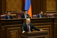 

Arménsky premiér Nikol Pašinjan. FOTO: Reuters/PAN Photo/Tigran Mehrabyan