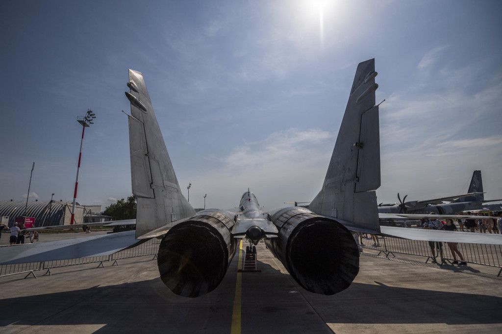 Stíhačka MiG-29. FOTO: TASR/Jaroslav Novák