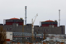 Záporožská jadrová elektráreň vrátane jej blokov č. 5 a 6 za mestom Enerhodar v regióne Záporožie. FOTO: Reuters
