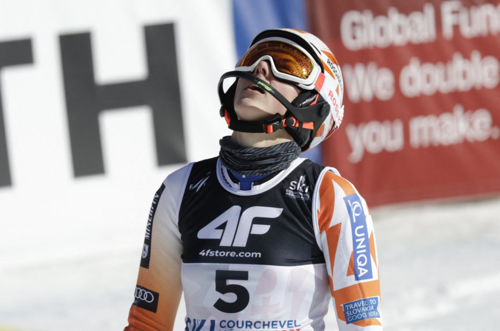 Petra Vlhová už v cieli vedela, že na tohtoročných MS nezíska medailu ani v obľúbenom slalome. FOTO: Reuters