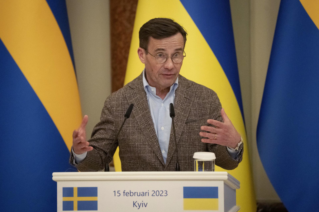 Švédsky premiér Ulf Kristersson. FOTO: TASR/AP