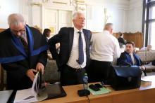 Na pracovisku Špecializovaného trestného súdu v Banskej Bystrici pokračuje hlavné pojednávanie v korupčnej kauze Mýtnik. FOTO: TASR/J. Krošlák